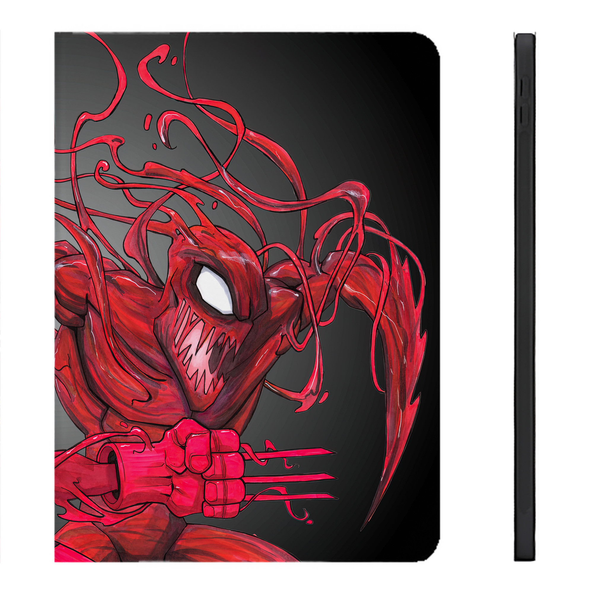 （画像用） Deadpool デッドプール IPadケース ペンホルダー付き ブックスタイルデザイン